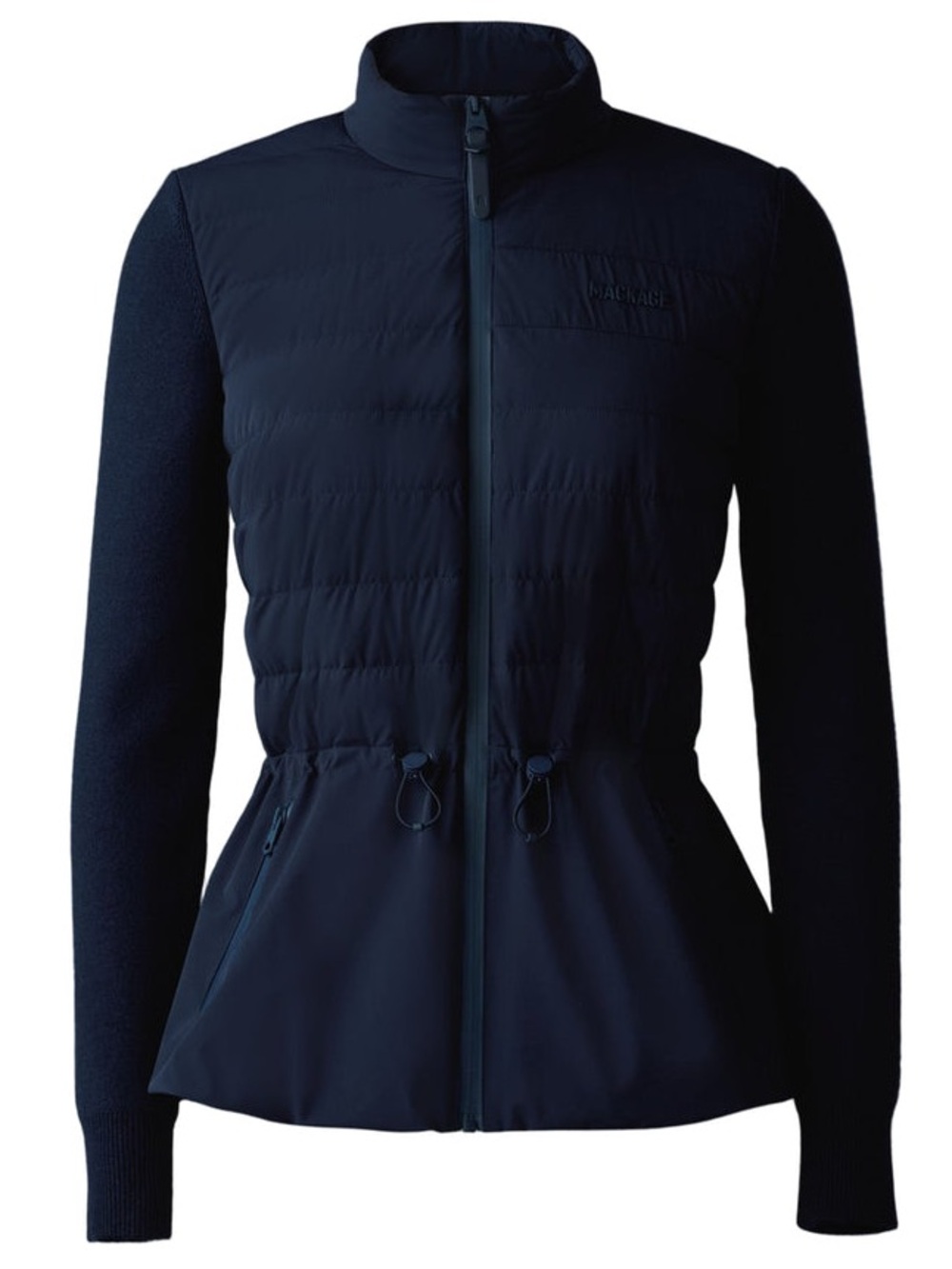 MACKAGE LAIKA BLACK XS - BRAND NEW LADIES DOWN MIXED MEDIA JACKET
